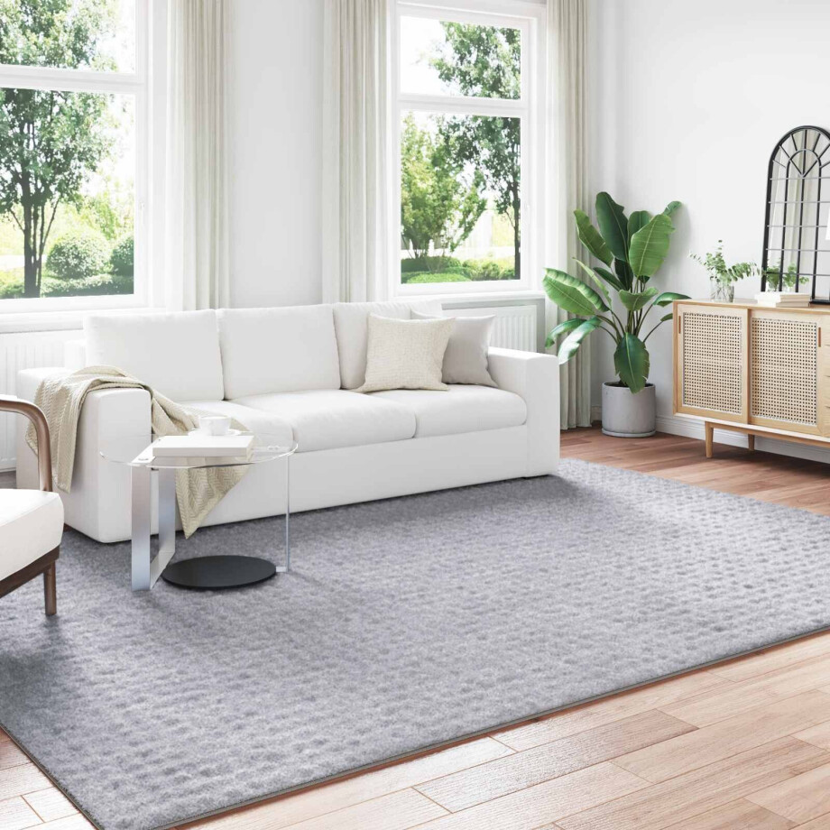 vidaXL Vloerkleden Rechthoekig SIROLO Grijs 340 x 240 cm Polyester afbeelding 1