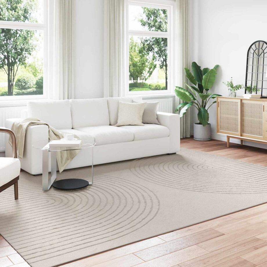 vidaXL Vloerkleden Rechthoekig GALATI Crème 340 x 240 cm Polyester afbeelding 1