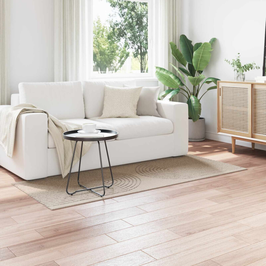 vidaXL Vloerkleden Rechthoekig GALATI Beige 200 x 80 cm Polyester afbeelding 1
