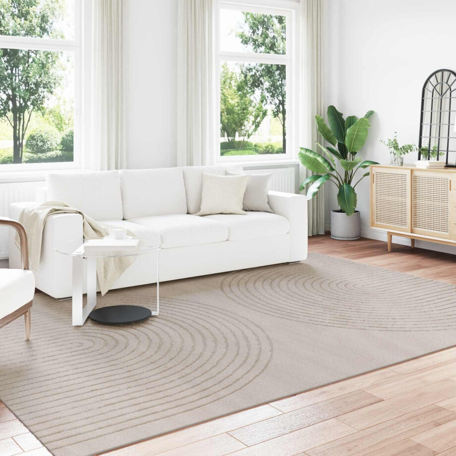 vidaXL Vloerkleden Rechthoekig GALATI Beige 340 x 240 cm Polyester afbeelding 1
