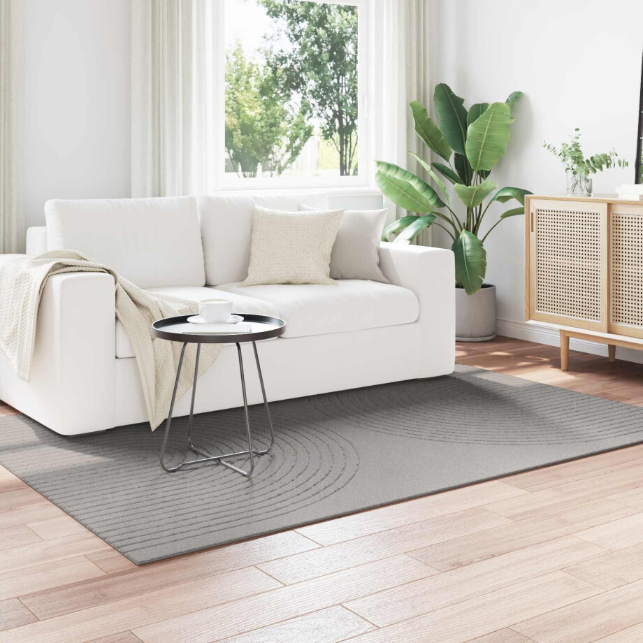 vidaXL Vloerkleden Rechthoekig GALATI Grijs 200 x 140 cm Polyester afbeelding 1