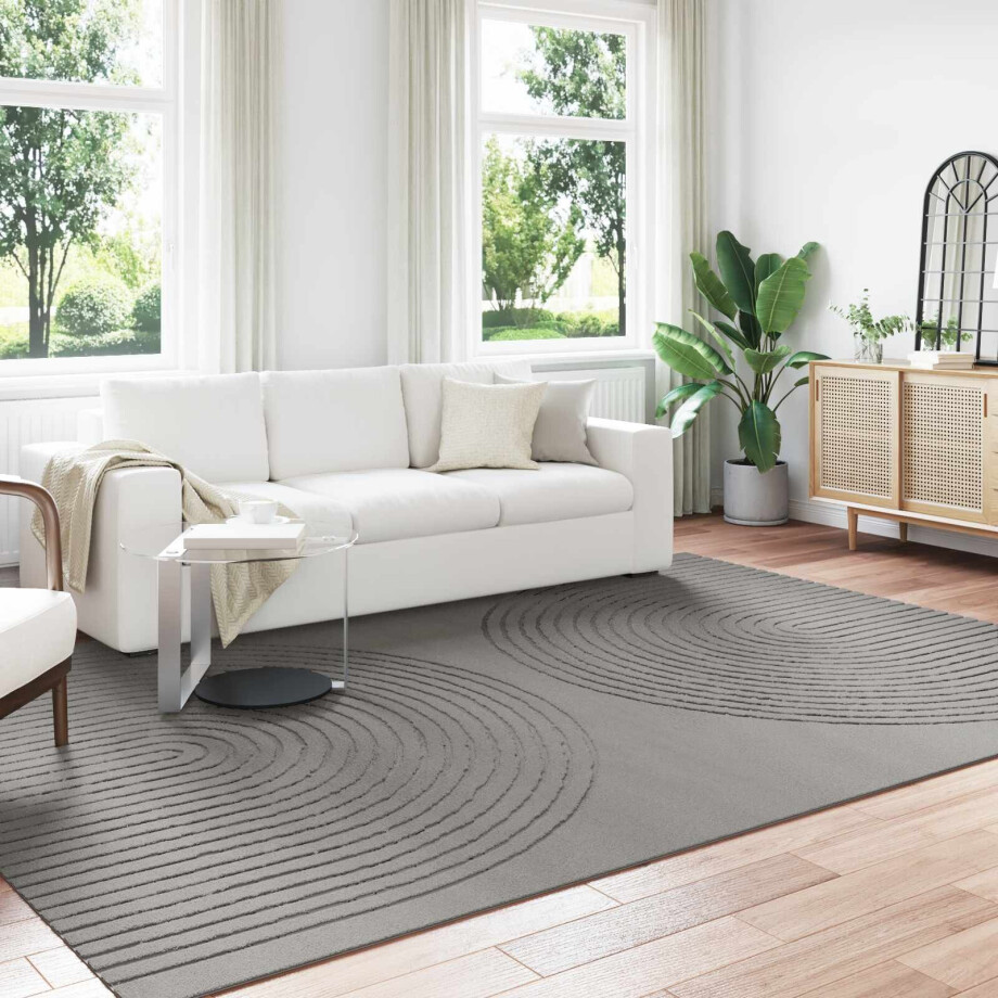 vidaXL Vloerkleden Rechthoekig GALATI Grijs 340 x 240 cm Polyester afbeelding 1