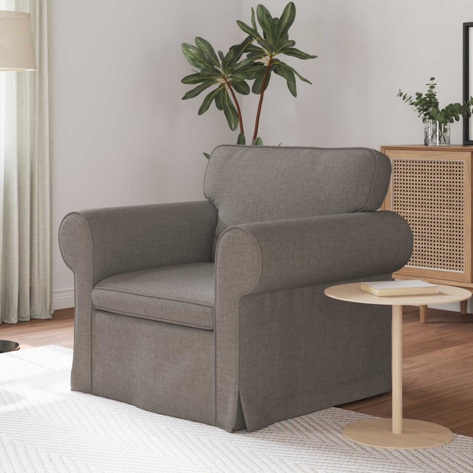 vidaXL Bank Taupe 95 x 82 x 80 cm Stof afbeelding 1