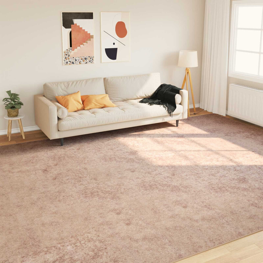vidaXL Vloerkleedloper MARSA Zand 300 x 400 cm Polyester en PVC afbeelding 1