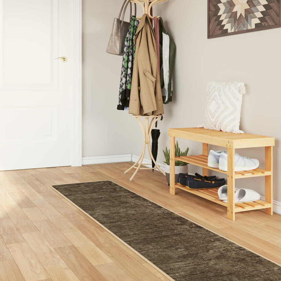 vidaXL Vloerkleedloper MARSA Bosgroen 50 x 300 cm Polyester en PVC afbeelding 1