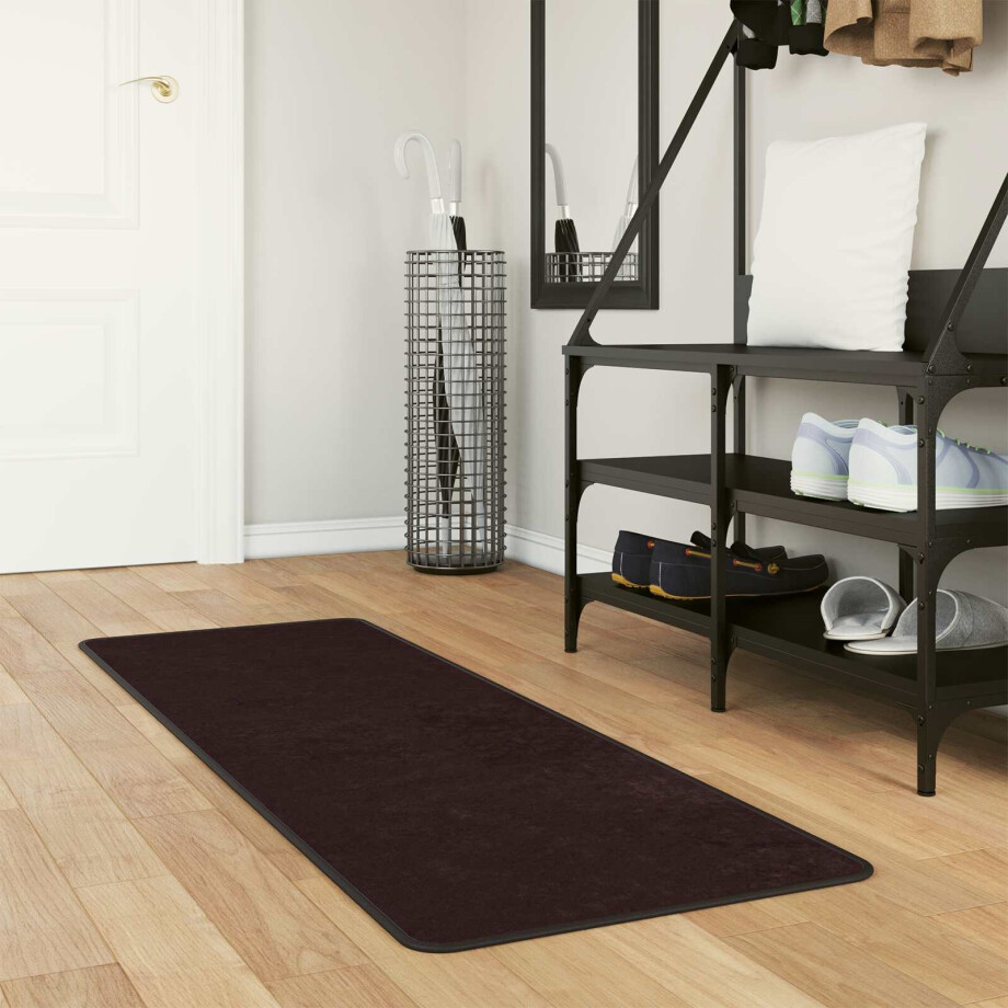 vidaXL Vloerkleedloper MARSA Antraciet 50 x 200 cm Polyester en PVC afbeelding 1