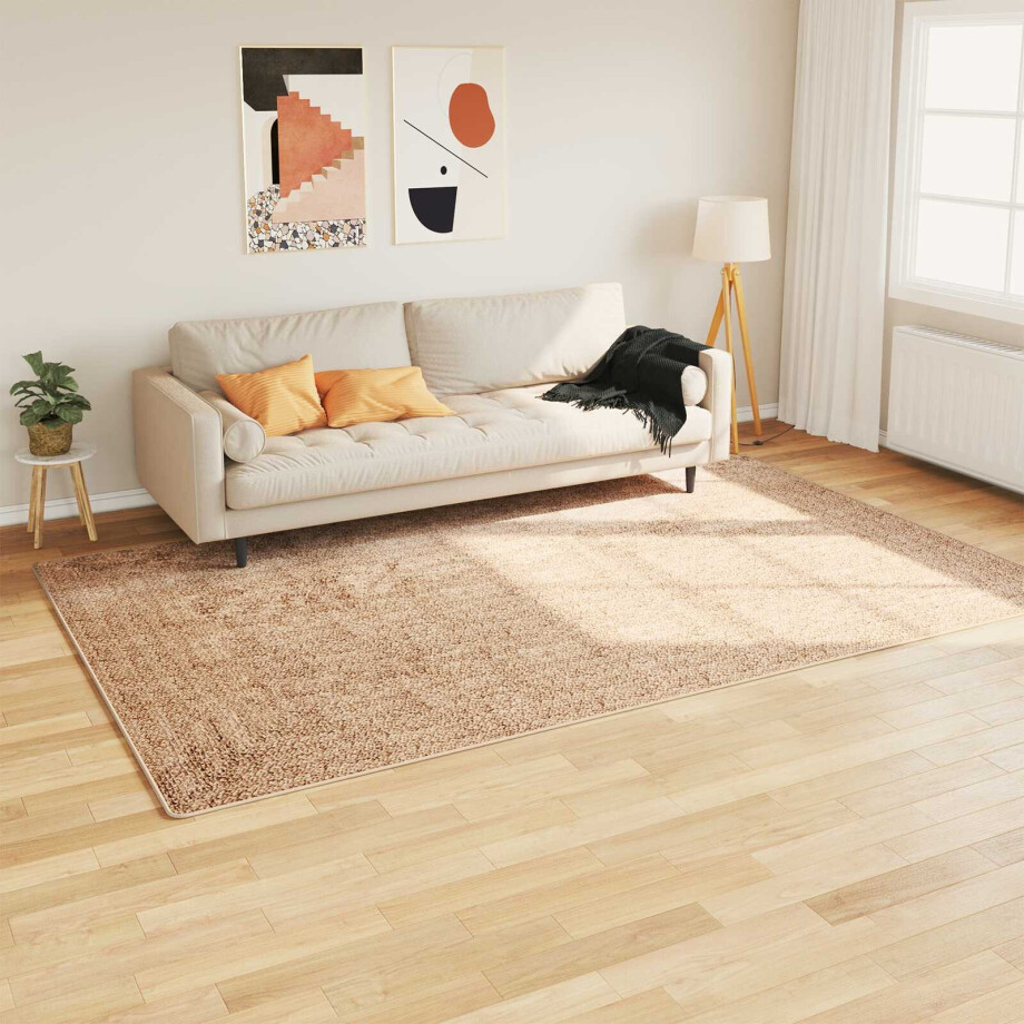 vidaXL Vloerkleedloper MARSA Geel 150 x 230 cm Polyester en PVC afbeelding 1