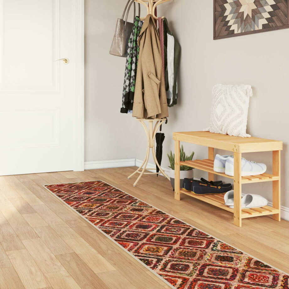 vidaXL Vloerkleedloper MARSA Multikleur 50 x 400 cm Polyester en PVC afbeelding 1