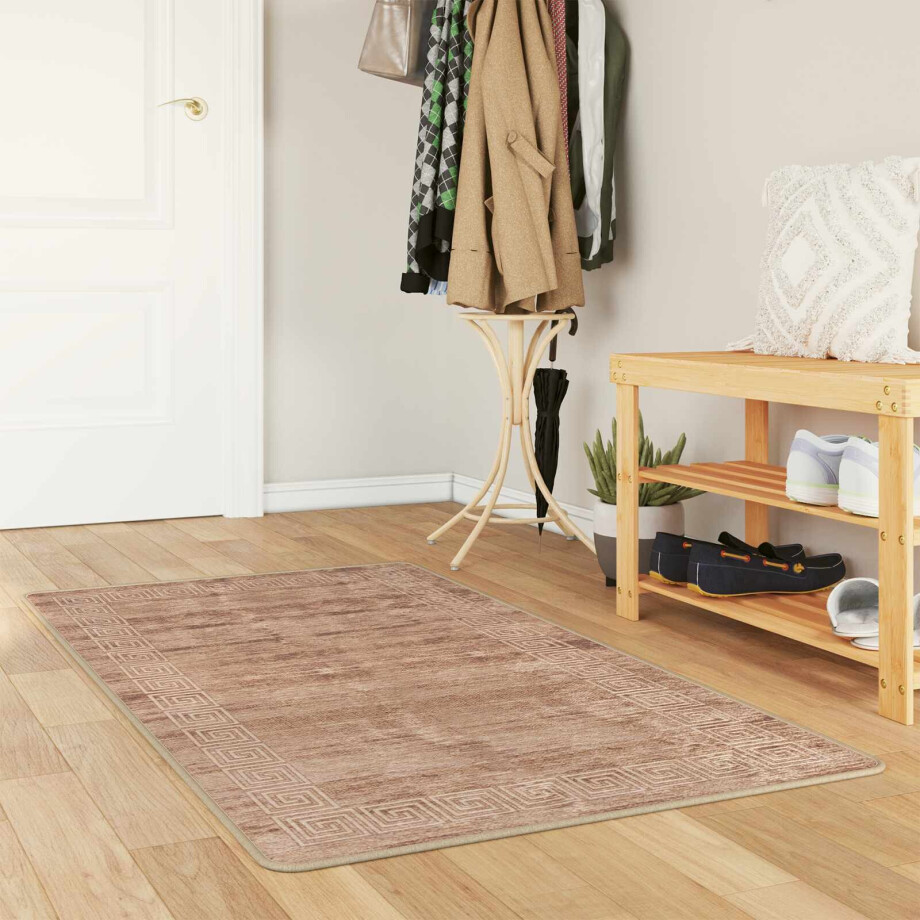 vidaXL Vloerkleedloper MARSA Wit 80 x 200 cm Polyester en PVC vidaXL Vloerkleedloper MARSA Wit 80 x 200 cm Polyester en PVC afbeelding 1