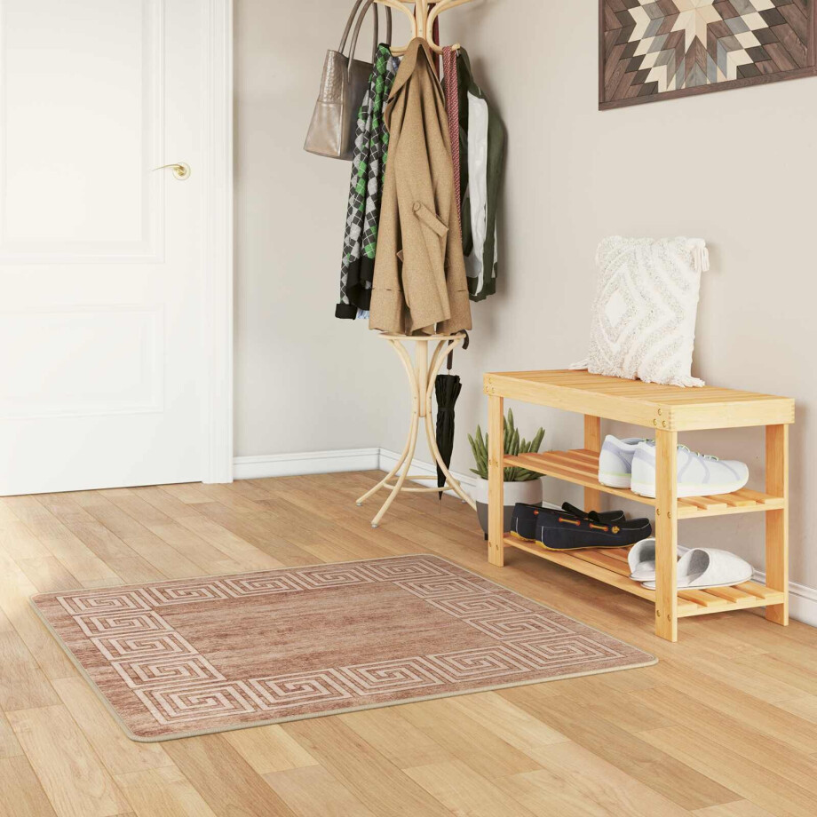 vidaXL Vloerkleedloper MARSA Wit 100 x 100 cm Polyester en PVC vidaXL Vloerkleedloper MARSA Wit 100 x 100 cm Polyester en PVC afbeelding 1
