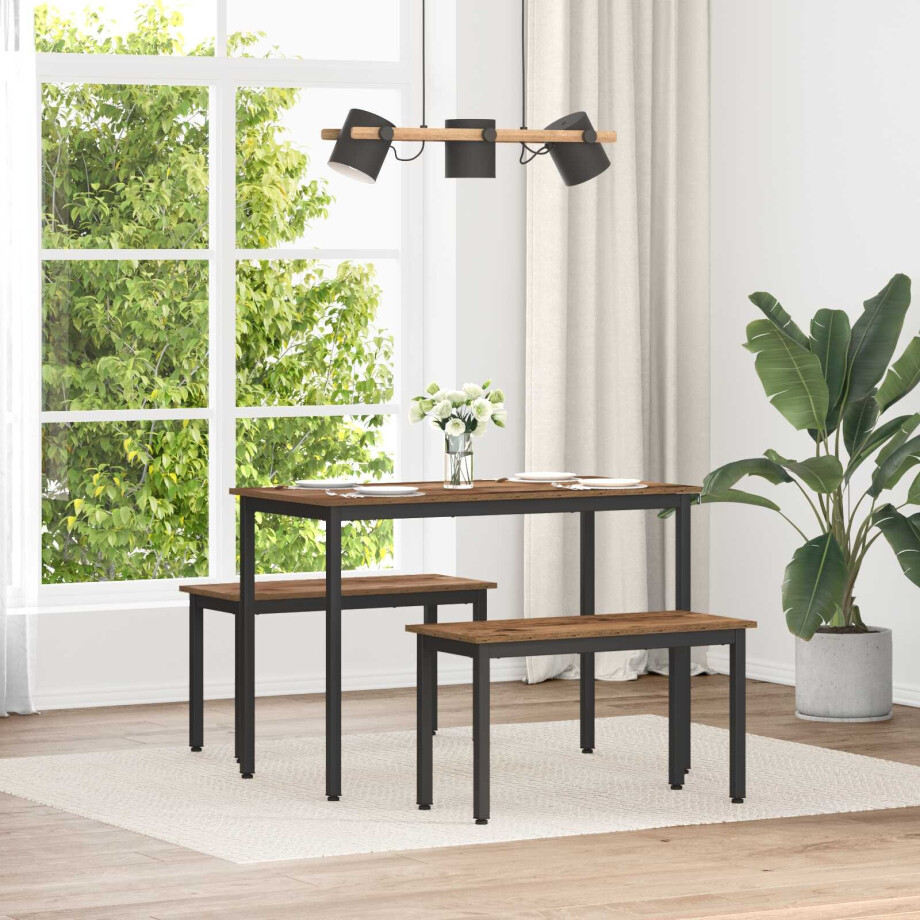 vidaXL Bank Oudhout 80 x 35 x 45 cm Bewerkt hout vidaXL Bank Oudhout 80 x 35 x 45 cm Bewerkt hout afbeelding 1