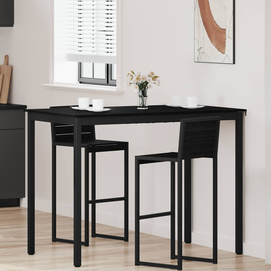 vidaXL Staande Bartafel Bewerkt hout vidaXL Staande Bartafel Bewerkt hout afbeelding 1