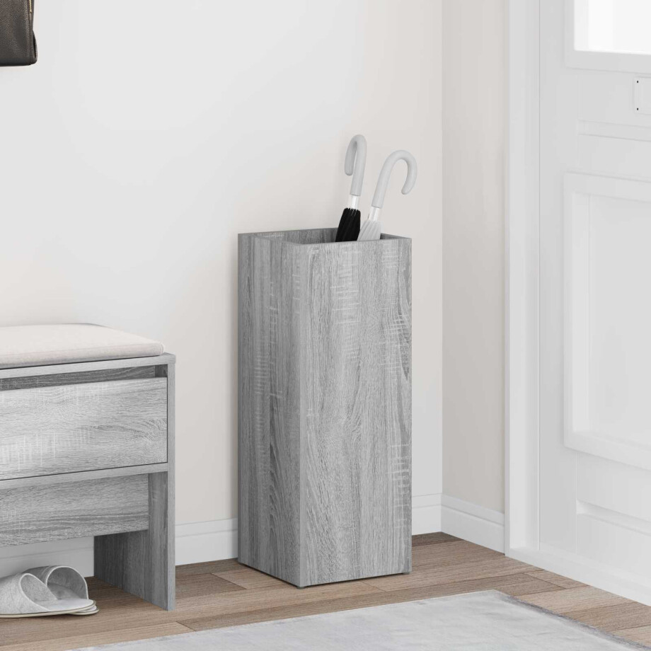 vidaXL Paraplu Standaard Grijs Sonoma 25 x 24,5 x 64 cm Bewerkt hout vidaXL Paraplu Standaard Grijs Sonoma 25 x 24,5 x 64 cm Bewerkt hout afbeelding 1