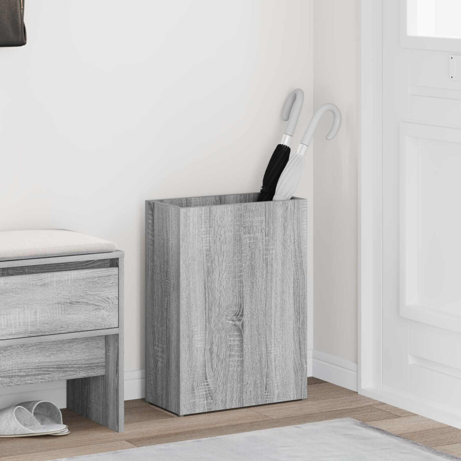 vidaXL Paraplu Standaard Grijs Sonoma 40 x 20 x 55,5 cm Bewerkt hout vidaXL Paraplu Standaard Grijs Sonoma 40 x 20 x 55,5 cm Bewerkt hout afbeelding 1