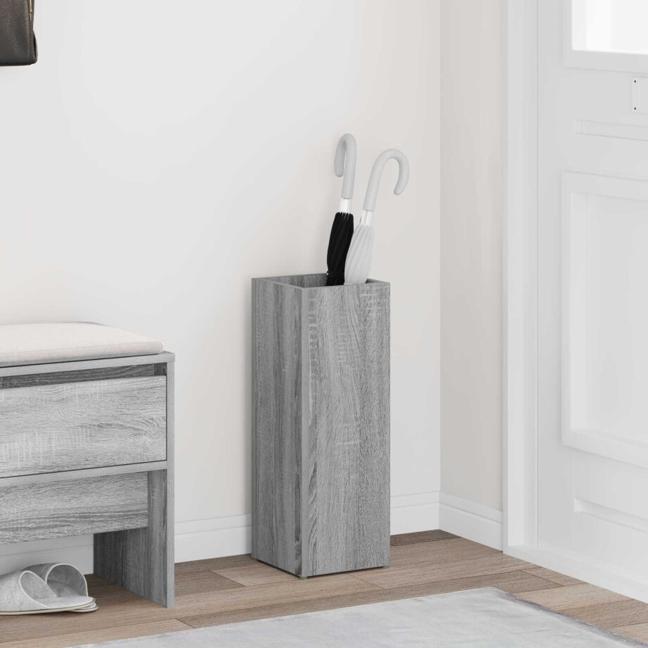 vidaXL Paraplu Standaard Grijs Sonoma 20 x 20 x 55,5 cm Bewerkt hout vidaXL Paraplu Standaard Grijs Sonoma 20 x 20 x 55,5 cm Bewerkt hout afbeelding 1