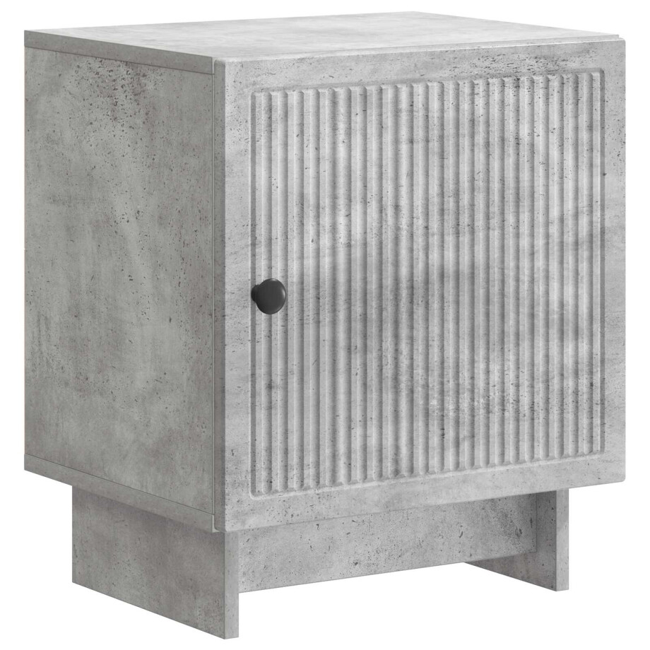 vidaXL Nachtkastje Betongrijs 43 x 34,5 x 50 cm Bewerkt hout afbeelding 1