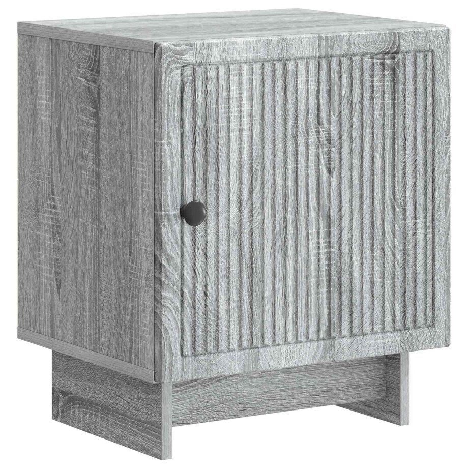 vidaXL Nachtkastje Grijs sonoma 43 x 34,5 x 50 cm Bewerkt hout afbeelding 1