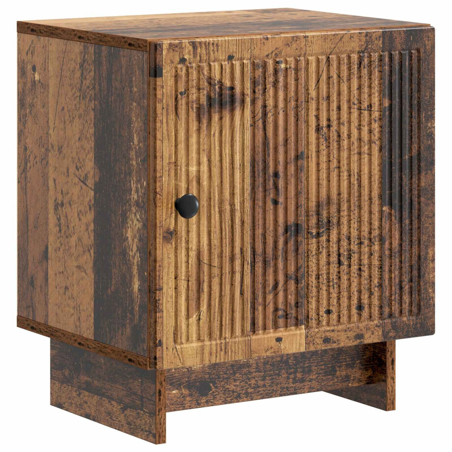 vidaXL Nachtkastje Oud hout 43 x 34,5 x 50 cm Bewerkt hout vidaXL Nachtkastje Oud hout 43 x 34,5 x 50 cm Bewerkt hout afbeelding 1