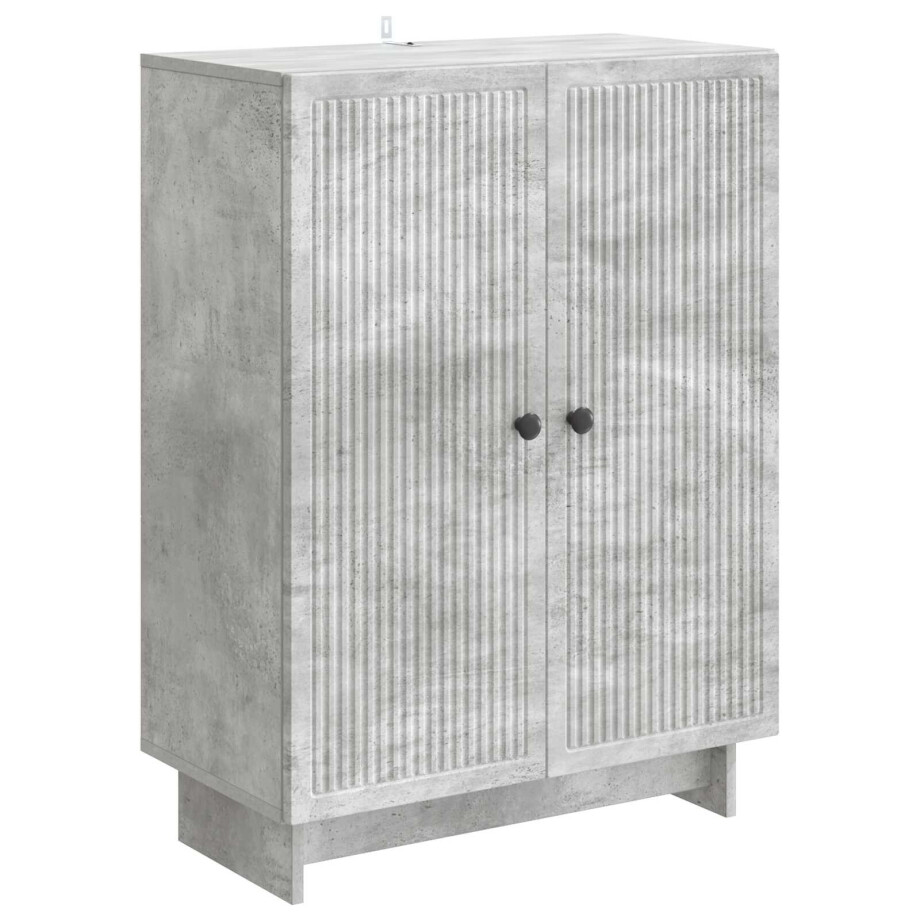 vidaXL Dressoir Betongrijs 66 x 34,5 x 90 cm Bewerkt hout vidaXL Dressoir Betongrijs 66 x 34,5 x 90 cm Bewerkt hout afbeelding 1