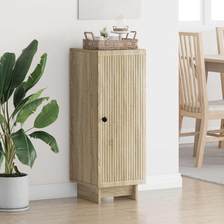 vidaXL Dressoir Sonoma Eiken 33 x 34,5 x 90 cm Bewerkt hout vidaXL Dressoir Sonoma Eiken 33 x 34,5 x 90 cm Bewerkt hout afbeelding 1