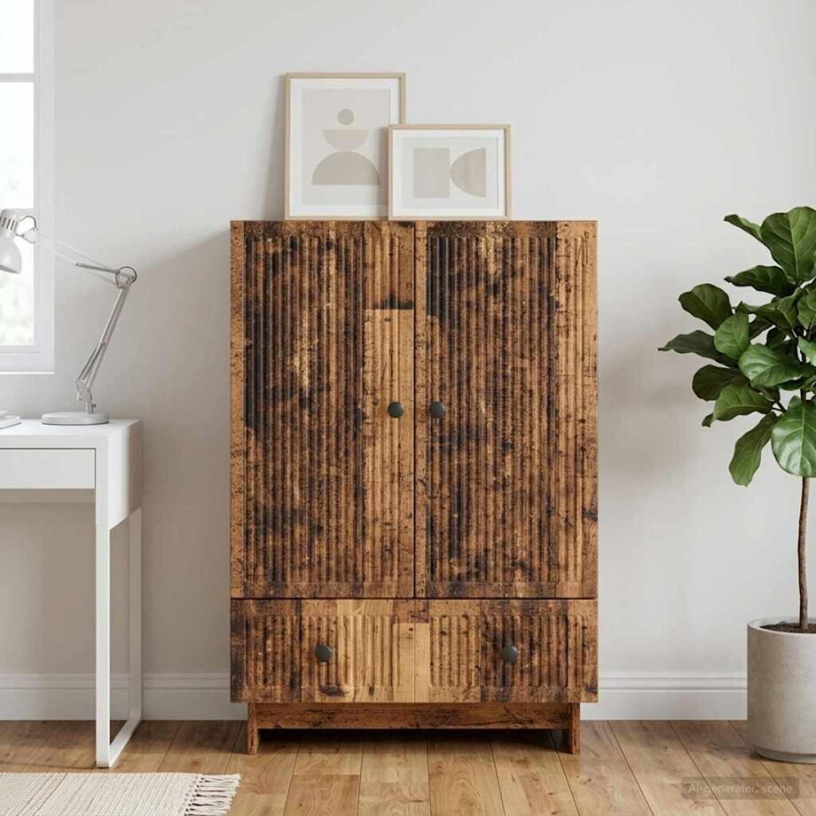 vidaXL Dressoir Oudhout 66 x 34,5 x 95 cm Geconstrueerd hout vidaXL Dressoir Oudhout 66 x 34,5 x 95 cm Geconstrueerd hout afbeelding 1