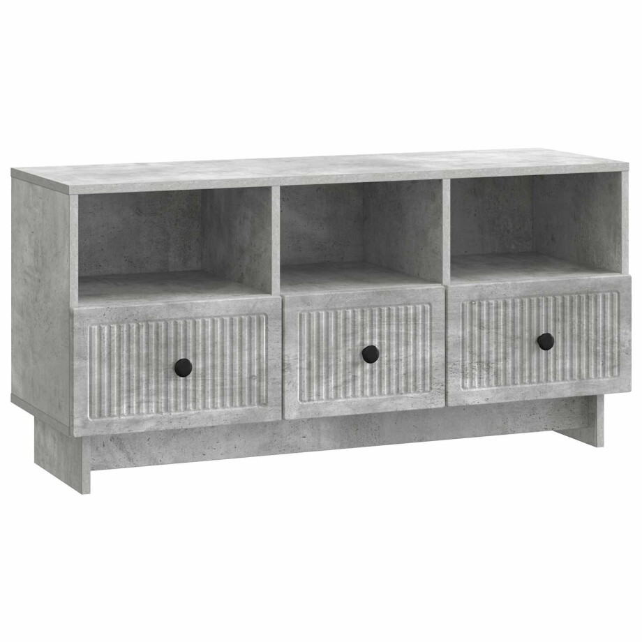 vidaXL TV-kast met lade Betongrijs 102 x 34,5 x 50 cm Bewerkt hout vidaXL TV-kast met lade Betongrijs 102 x 34,5 x 50 cm Bewerkt hout afbeelding 1