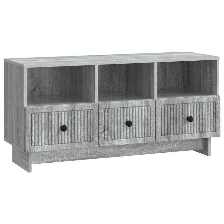 vidaXL TV-kast met lade Grijs sonoma 102 x 34,5 x 50 cm Bewerkt hout vidaXL TV-kast met lade Grijs sonoma 102 x 34,5 x 50 cm Bewerkt hout afbeelding 1