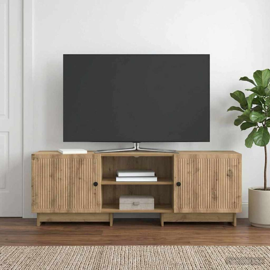 vidaXL TV-kast Artisan Eik 150 x 31 x 50 cm Geconstrueerd hout vidaXL TV-kast Artisan Eik 150 x 31 x 50 cm Geconstrueerd hout afbeelding 1