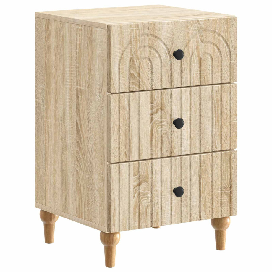 vidaXL Nachtkastje met lade Sonoma Eiken 43x 41 x 66,5 cm Bewerkt hout vidaXL Nachtkastje met lade Sonoma Eiken 43x 41 x 66,5 cm Bewerkt hout afbeelding 1