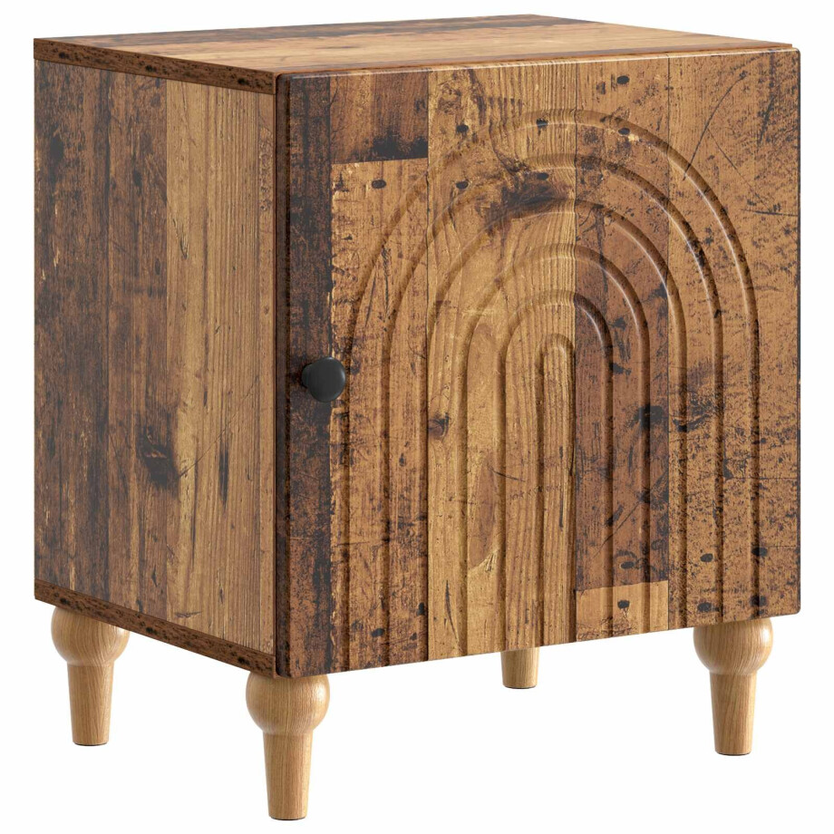 vidaXL Nachtkastje Oud hout 43 x 34,5 x 50 cm Bewerkt hout vidaXL Nachtkastje Oud hout 43 x 34,5 x 50 cm Bewerkt hout afbeelding 1