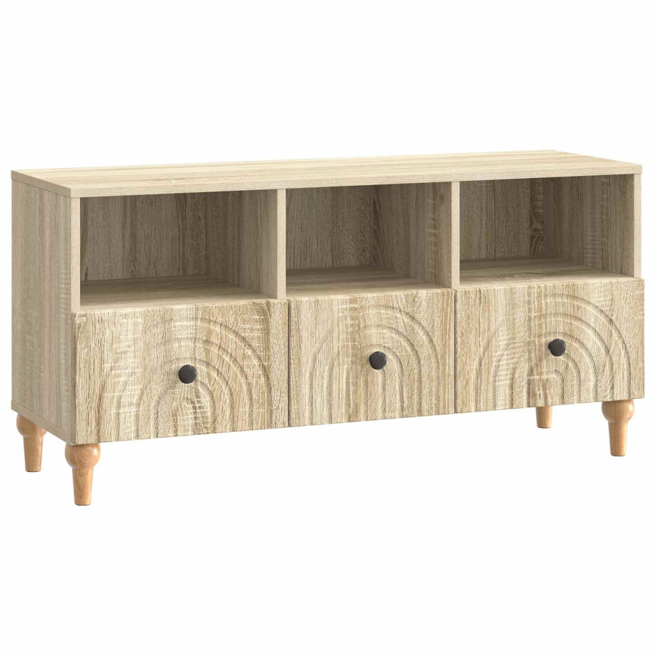 vidaXL TV-kast Sonoma Eiken 102 x 34,5 x 50 cm Geconstrueerd hout vidaXL TV-kast Sonoma Eiken 102 x 34,5 x 50 cm Geconstrueerd hout afbeelding 1