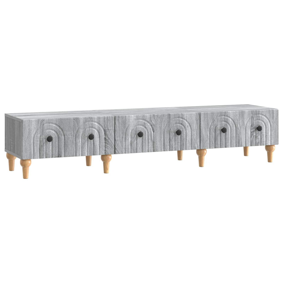 vidaXL TV-kast met lade Grijs sonoma 147 x 34,5 x 30 cm Bewerkt hout afbeelding 1