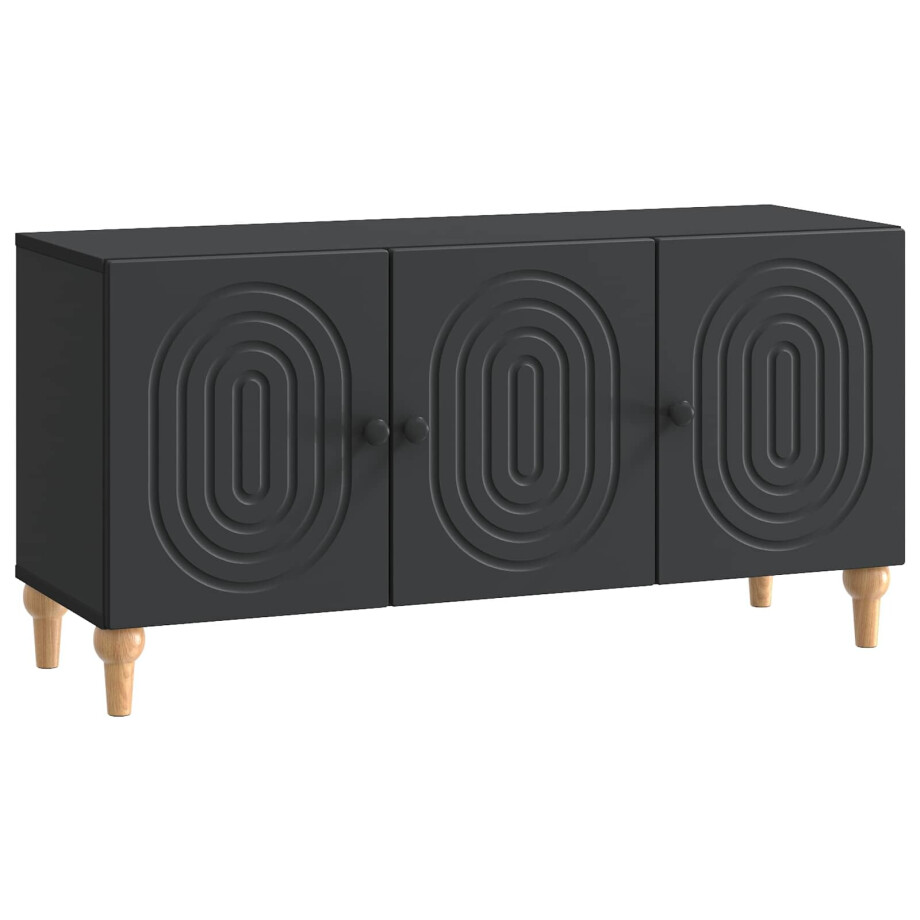vidaXL TV-kast Zwart 99 x 34,5 x 50 cm Bewerkt hout afbeelding 1