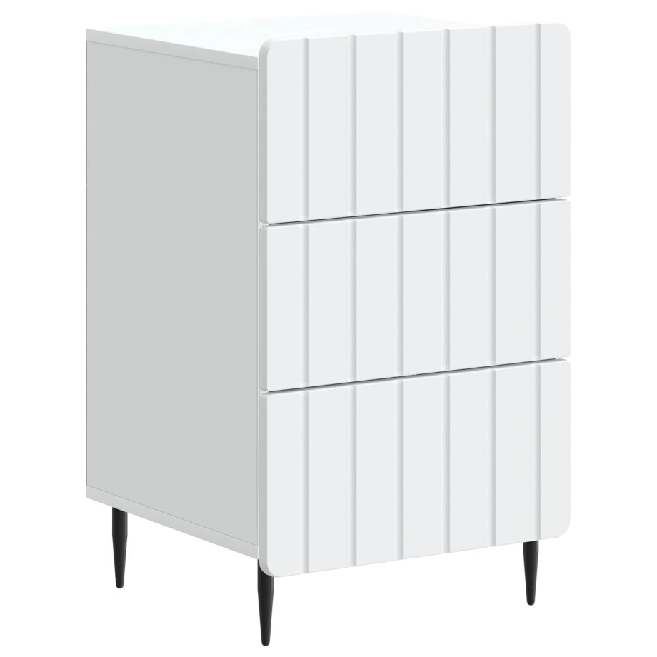 vidaXL Nachtkastje met lade Wit 43x 41 x 68 cm Bewerkt hout vidaXL Nachtkastje met lade Wit 43x 41 x 68 cm Bewerkt hout afbeelding 1