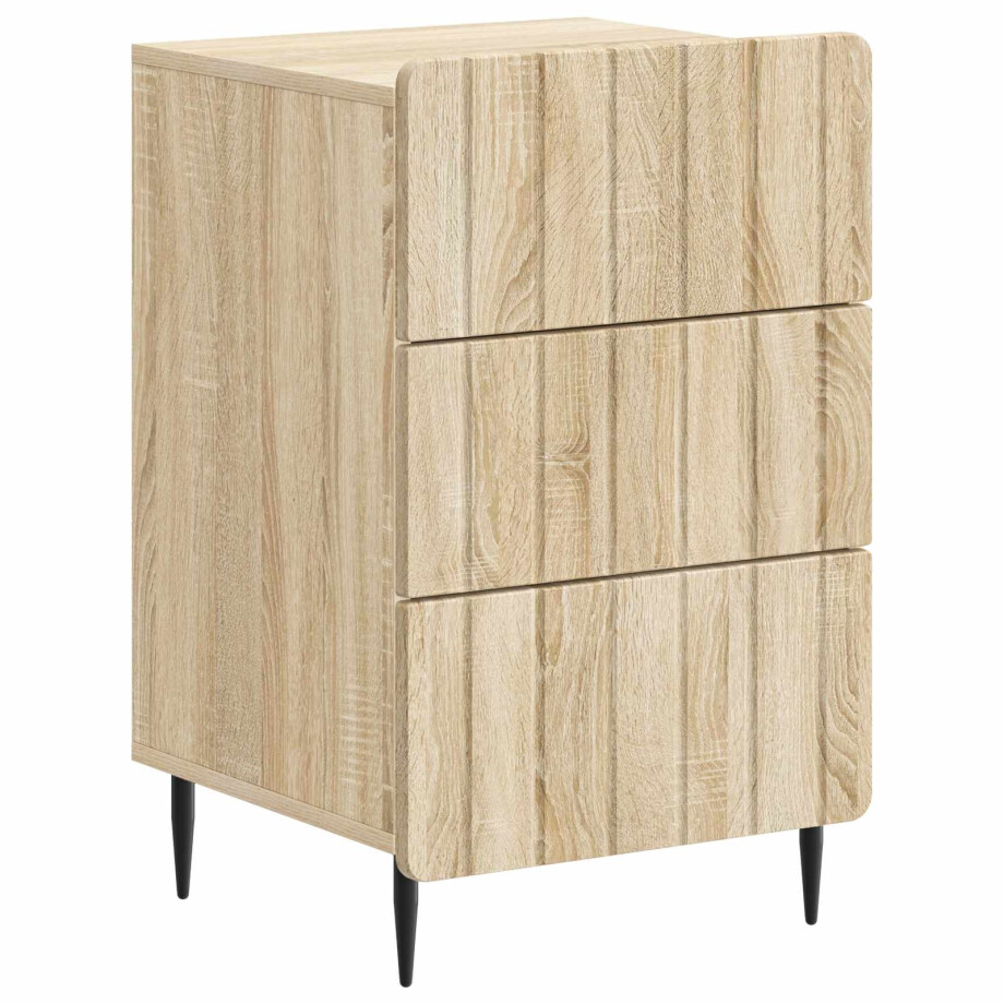 vidaXL Nachtkastje met lade Sonoma Eiken 43x 41 x 68 cm Bewerkt hout vidaXL Nachtkastje met lade Sonoma Eiken 43x 41 x 68 cm Bewerkt hout afbeelding 1