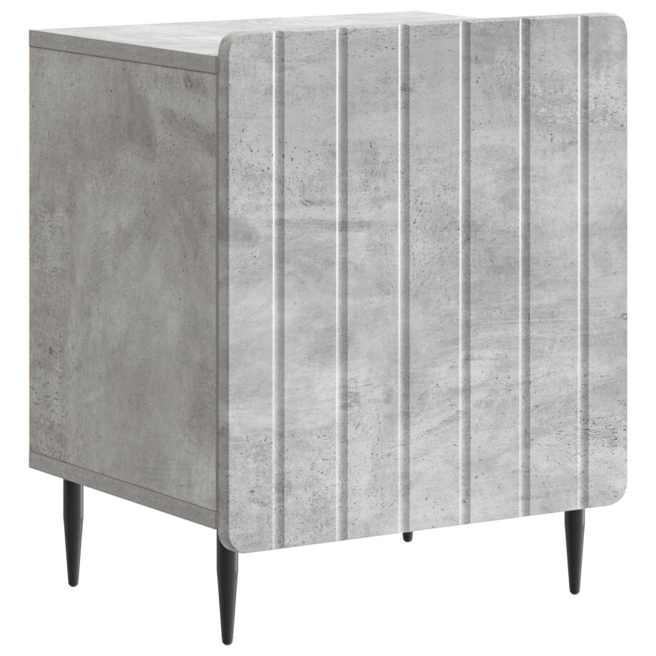 vidaXL Nachtkastje Betongrijs 43 x 34,5 x 52 cm Bewerkt hout vidaXL Nachtkastje Betongrijs 43 x 34,5 x 52 cm Bewerkt hout afbeelding 1