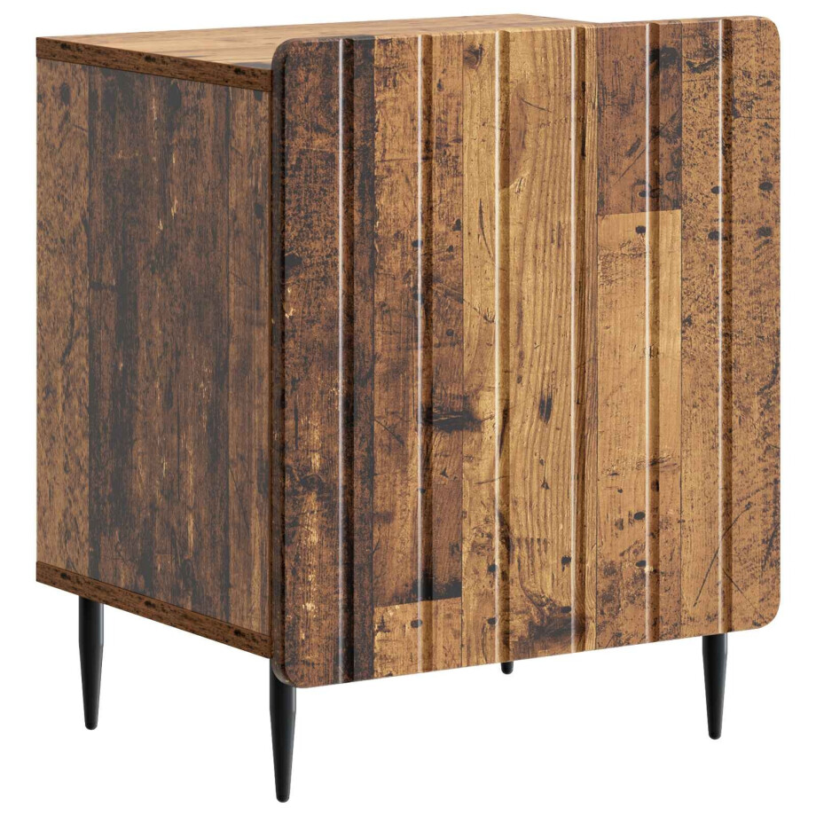 vidaXL Nachtkastje Oud hout 43 x 34,5 x 52 cm Bewerkt hout vidaXL Nachtkastje Oud hout 43 x 34,5 x 52 cm Bewerkt hout afbeelding 1