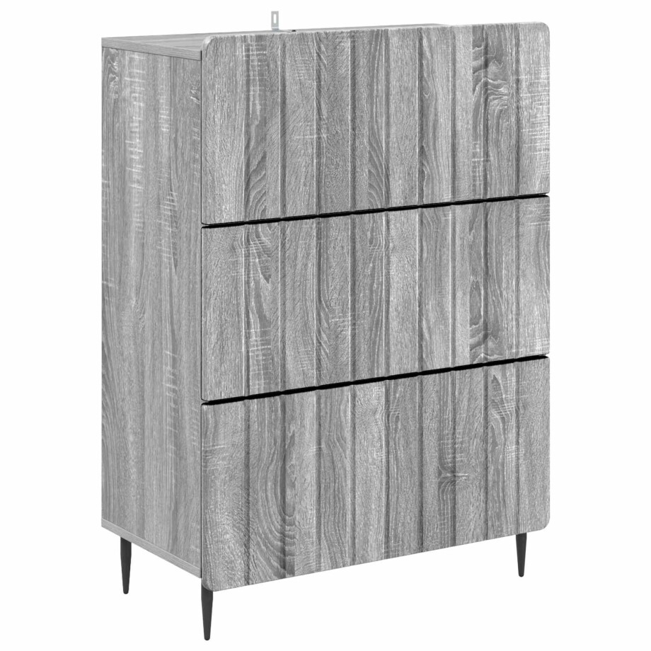 vidaXL Ladenkast Grijs sonoma 66 x 34,5 x 92 cm Bewerkt hout vidaXL Ladenkast Grijs sonoma 66 x 34,5 x 92 cm Bewerkt hout afbeelding 1