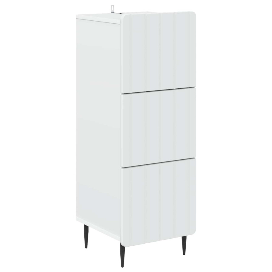 vidaXL Ladenkast Wit 33 x 34,5 x 92 cm Bewerkt hout vidaXL Ladenkast Wit 33 x 34,5 x 92 cm Bewerkt hout afbeelding 1