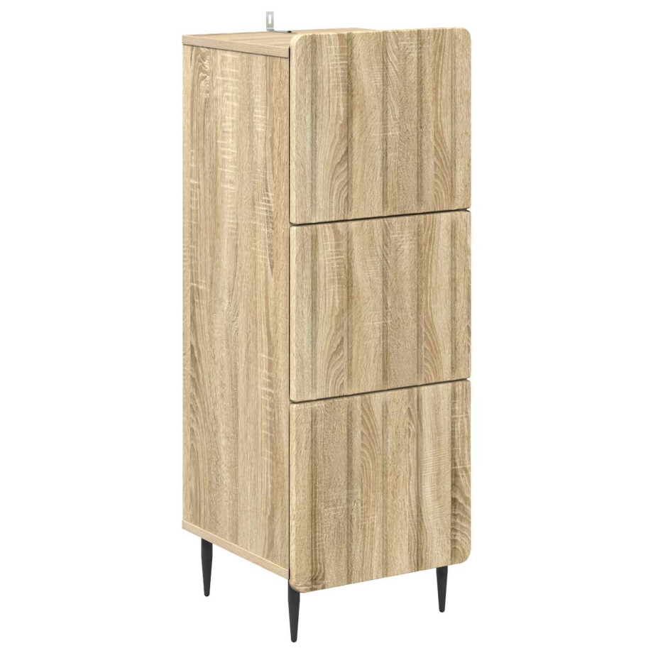 vidaXL Ladenkast Sonoma Eiken 33 x 34,5 x 92 cm Bewerkt hout vidaXL Ladenkast Sonoma Eiken 33 x 34,5 x 92 cm Bewerkt hout afbeelding 1