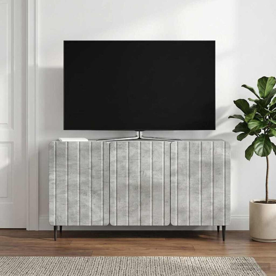 vidaXL TV-kast Betongrijs 99 x 34,5 x 52 cm Bewerkt hout vidaXL TV-kast Betongrijs 99 x 34,5 x 52 cm Bewerkt hout afbeelding 1