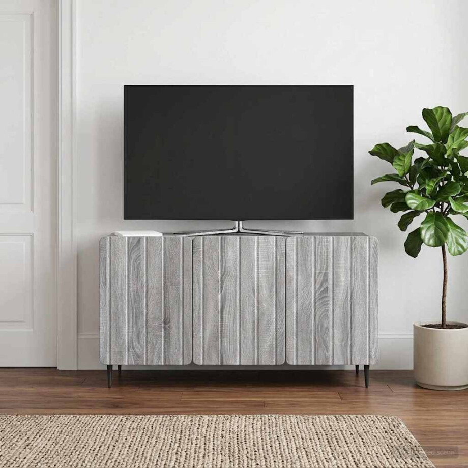 vidaXL TV-kast Grijs sonoma 99 x 34,5 x 52 cm Bewerkt hout vidaXL TV-kast Grijs sonoma 99 x 34,5 x 52 cm Bewerkt hout afbeelding 1