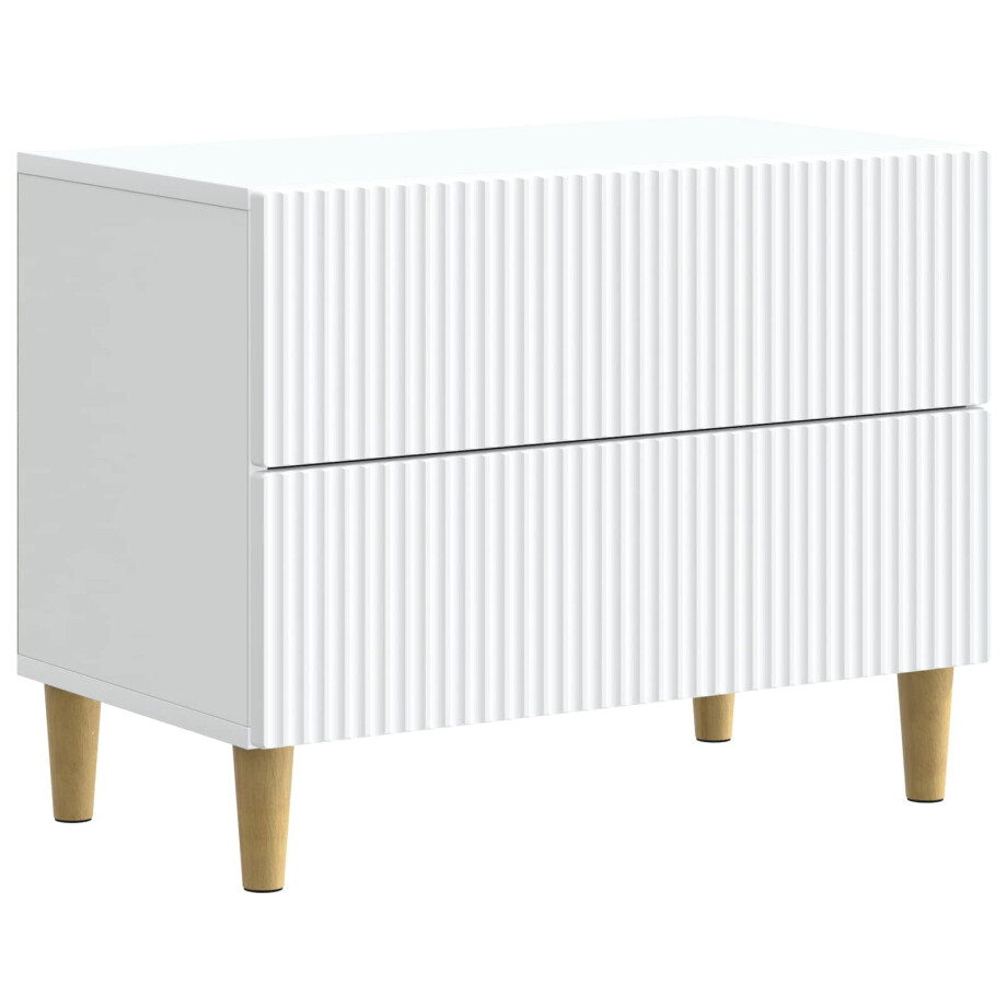 vidaXL Nachtkastje met lade Wit 62 x 34,5 x 48 cm Bewerkt hout vidaXL Nachtkastje met lade Wit 62 x 34,5 x 48 cm Bewerkt hout afbeelding 1
