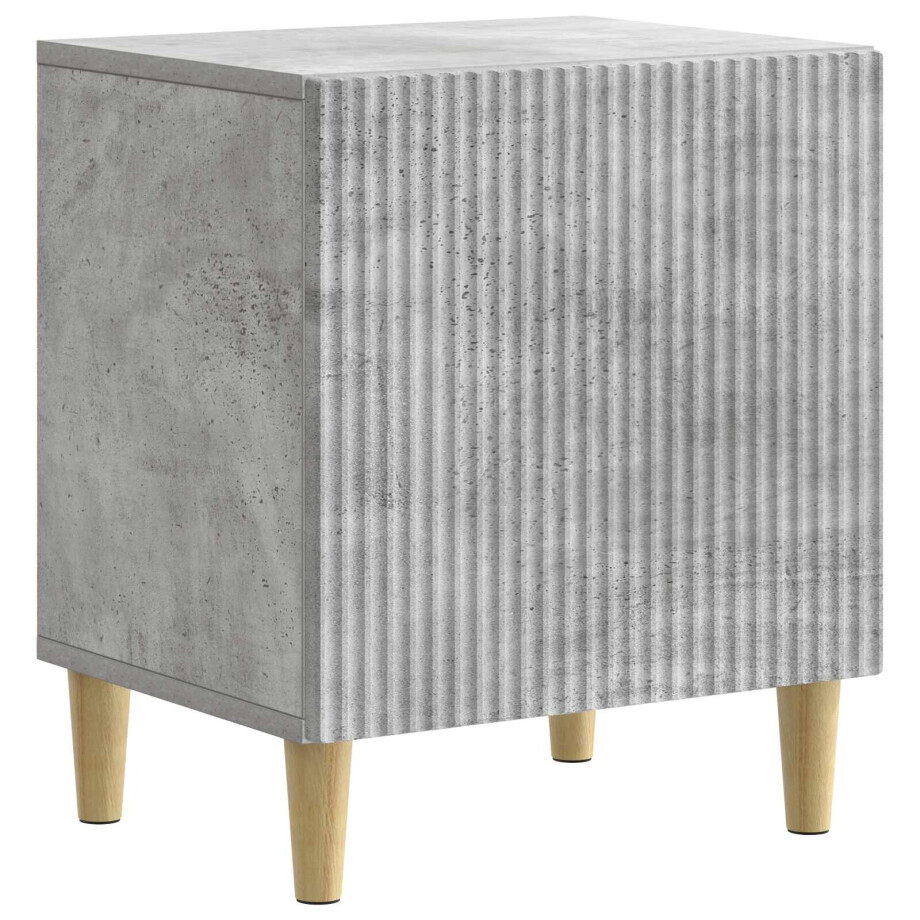 vidaXL Nachtkastje Betongrijs 43 x 34,5 x 50 cm Bewerkt hout afbeelding 1