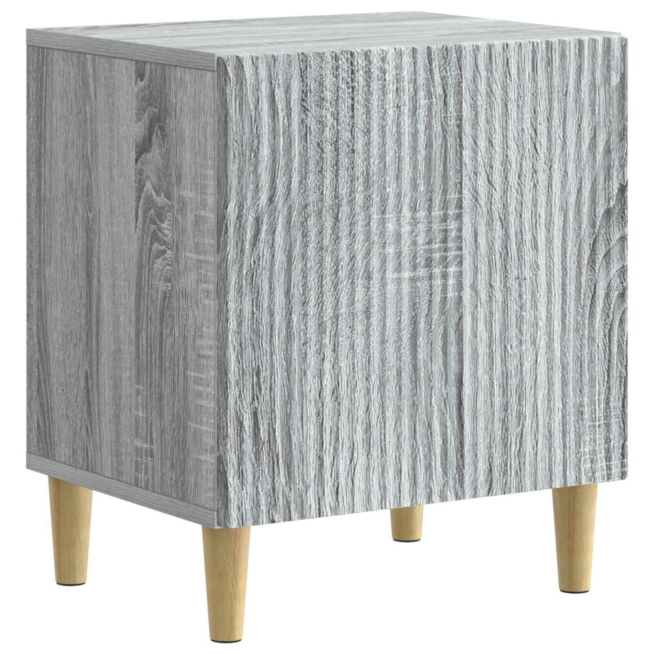 vidaXL Nachtkastje Grijs sonoma 43 x 34,5 x 50 cm Bewerkt hout afbeelding 1