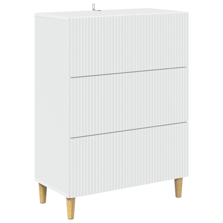 vidaXL Ladenkast Wit 66 x 34,5 x 90 cm Bewerkt hout vidaXL Ladenkast Wit 66 x 34,5 x 90 cm Bewerkt hout afbeelding 1