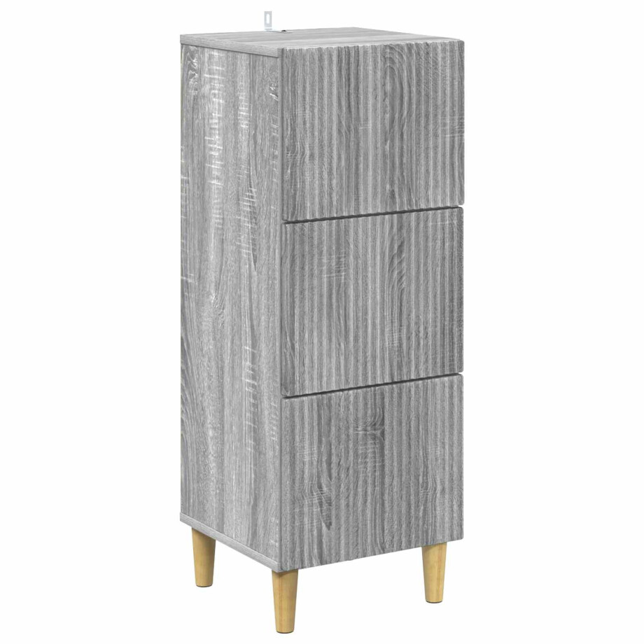vidaXL Ladenkast Grijs sonoma 33 x 34,5 x 90 cm Bewerkt hout vidaXL Ladenkast Grijs sonoma 33 x 34,5 x 90 cm Bewerkt hout afbeelding 1