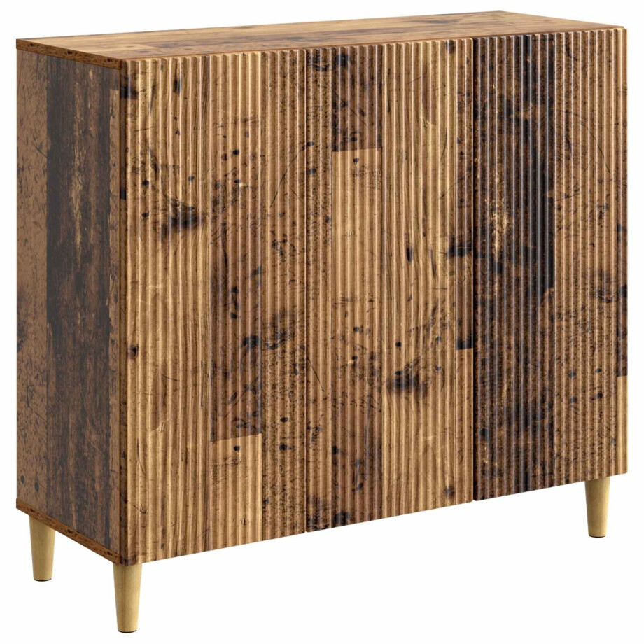 vidaXL Dressoir Oud hout 89 x 34,5 x 80 cm Bewerkt hout vidaXL Dressoir Oud hout 89 x 34,5 x 80 cm Bewerkt hout afbeelding 1