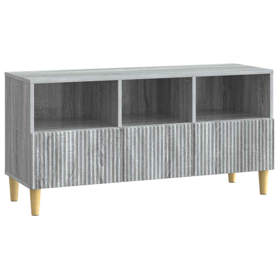 vidaXL TV-kast met lade Grijs sonoma 102 x 34,5 x 50 cm Bewerkt hout vidaXL TV-kast met lade Grijs sonoma 102 x 34,5 x 50 cm Bewerkt hout afbeelding 1