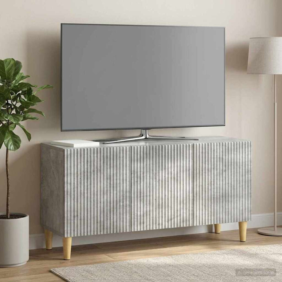 vidaXL TV-kast Betongrijs 99 x 34,5 x 50 cm Bewerkt hout vidaXL TV-kast Betongrijs 99 x 34,5 x 50 cm Bewerkt hout afbeelding 1